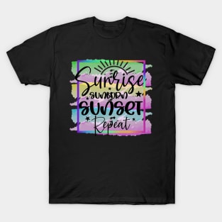 Sunrise Sunburn Sunset Repeat T-Shirt